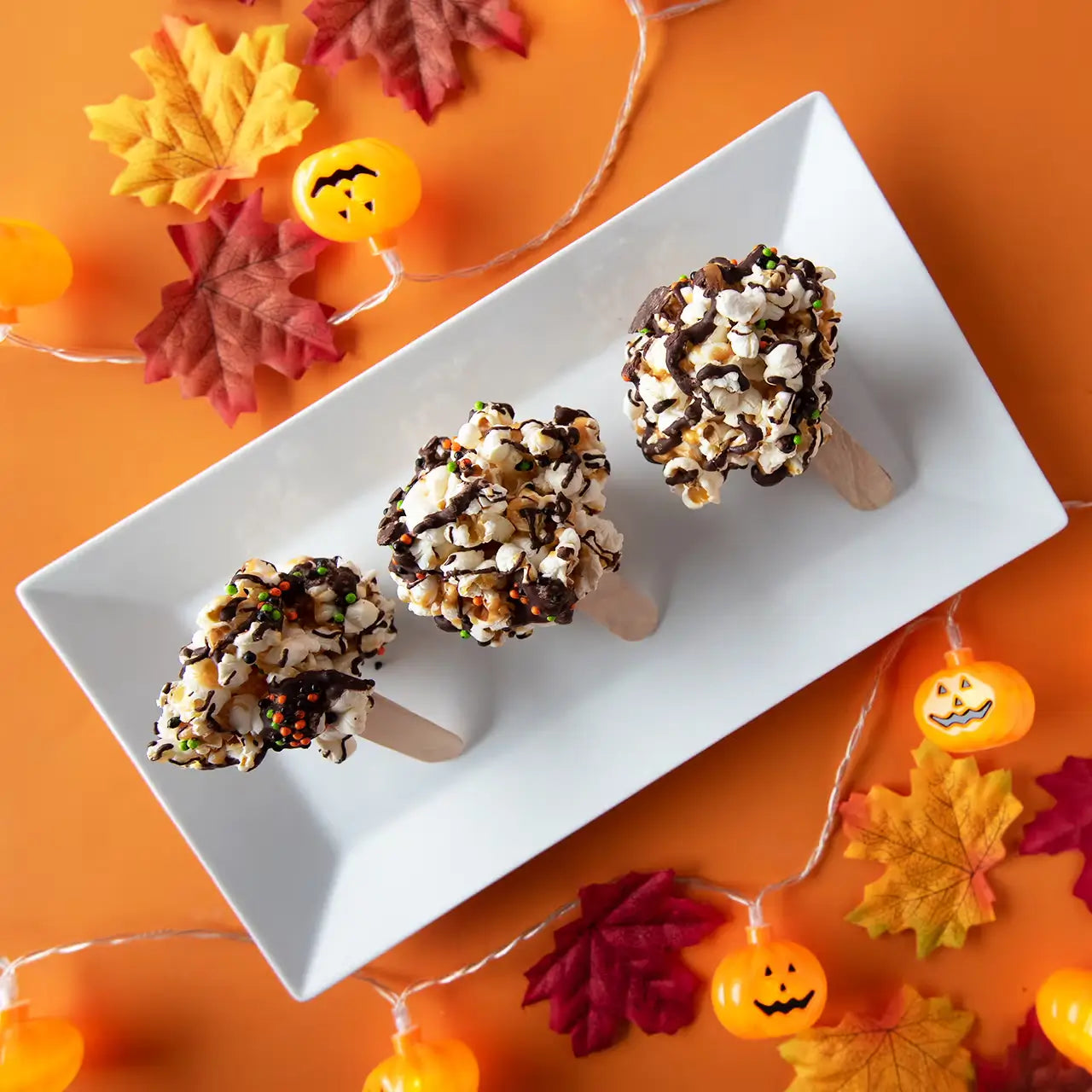 Chocolate Caramel Popcorn Balls