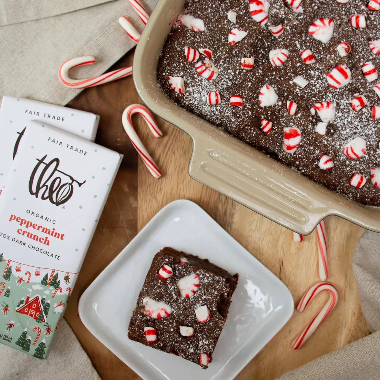 Peppermint Crunch Brownies