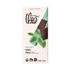 Theo organic mint 70% dark chocolate bar packaging on a white background