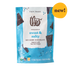 Theo organic sweet & salty 55% dark chocolate packaging with a &