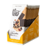 Box of 12 Theo Organic coffee toffee dark chocolate bars on a white background