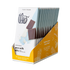 Box of 12 Theo Organic pure milk chocolate bars on a white background