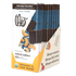 Box of 12 Theo salted cashew 85% dark chocolate bars on a white background