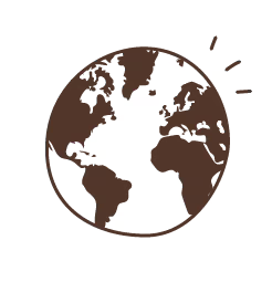 Illustration of a world map